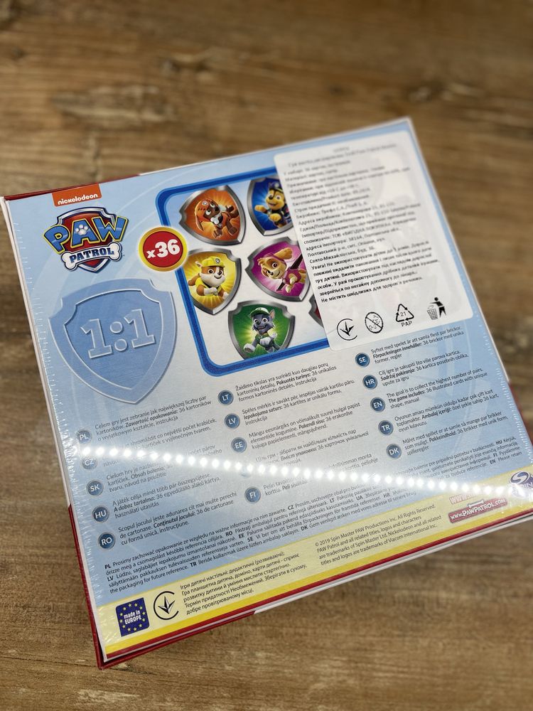 Настільна гра Trefl Мемо Щенячий патруль (Memos Paw Patrol) , нова