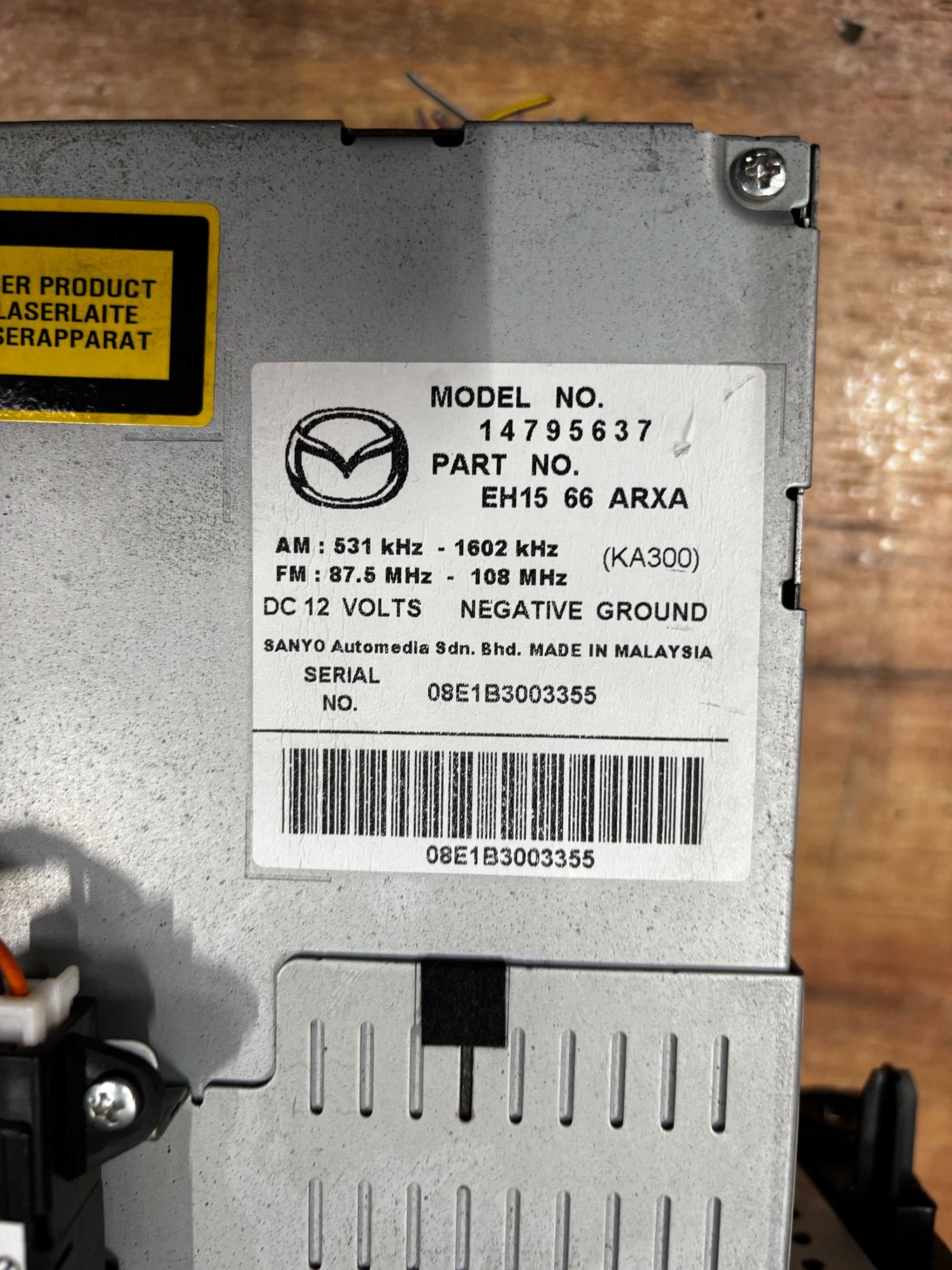 Radio Mazda CX 7