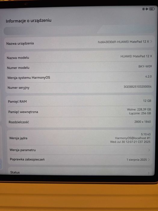Huawei MatePad 12X (tablet z klawiaturą)