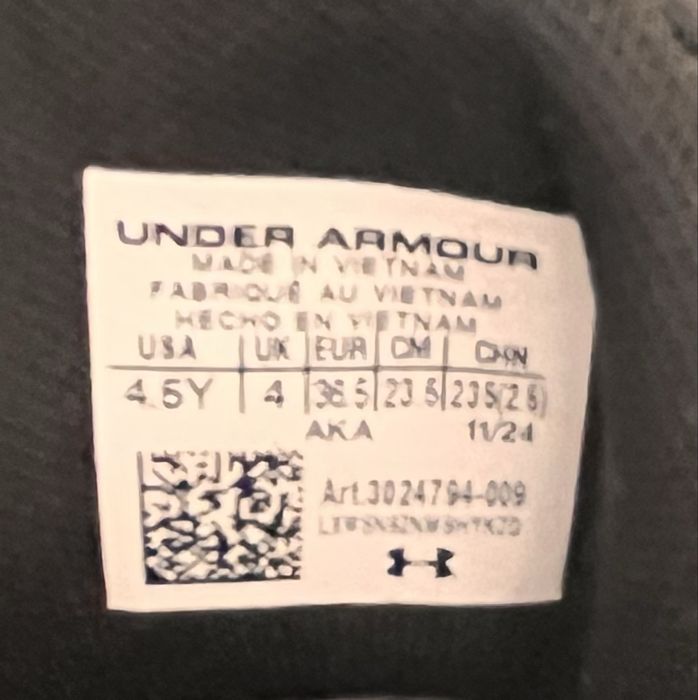 Sapatilhas de rapaz, n. 36,5, Under Armour