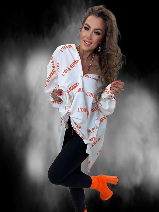 Koszula oversize lola bianka premium