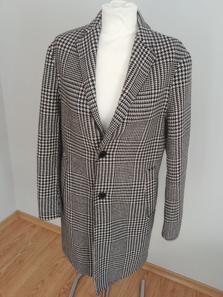 Płaszcz damski w pepitke Zara xs 34