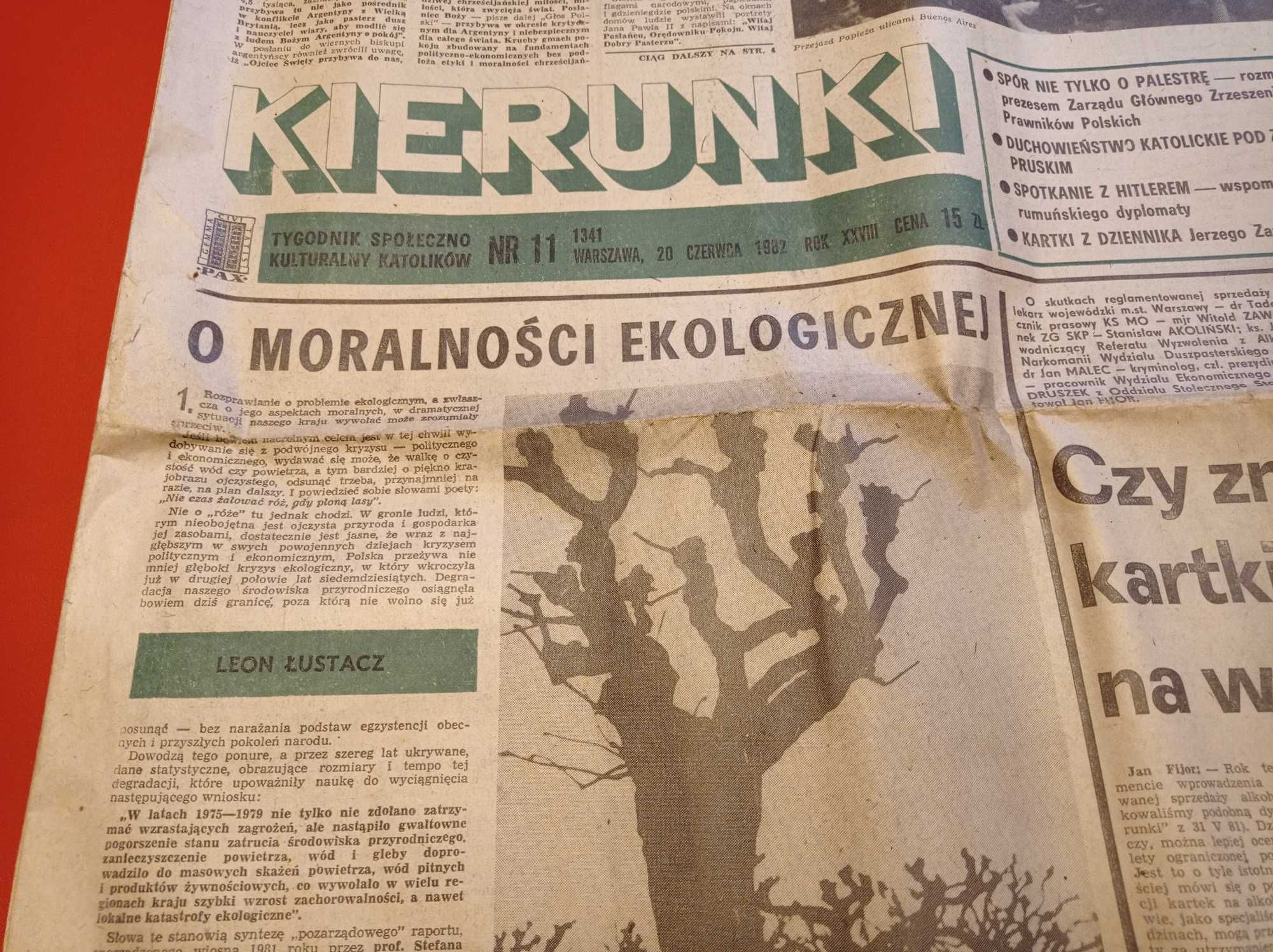 Kierunki tygodnik nr 11 / 1982; 20 czerwca 1982