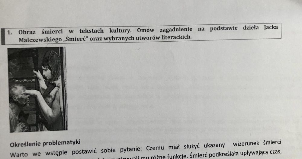 Matura język polski ustna podstawa rozszerzenie motywy repetytorium