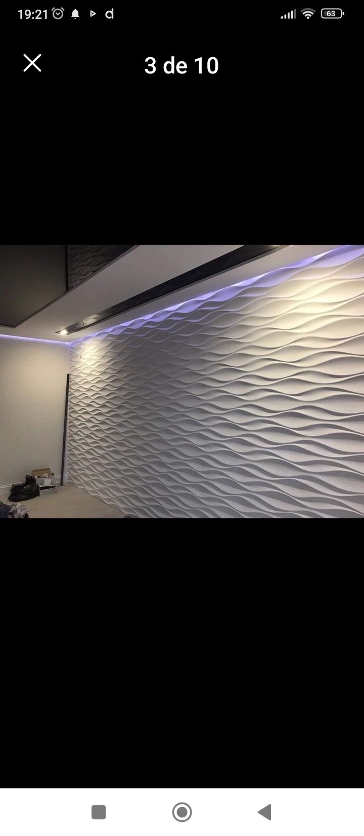 Gesso 3 D medida 30x30