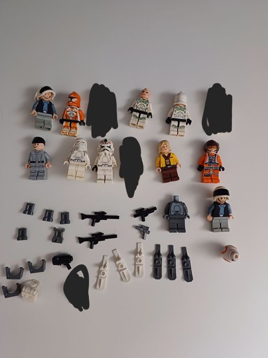 Zestaw oryginalnych minifigurek LEGO Star Wars + broń i akcesoria