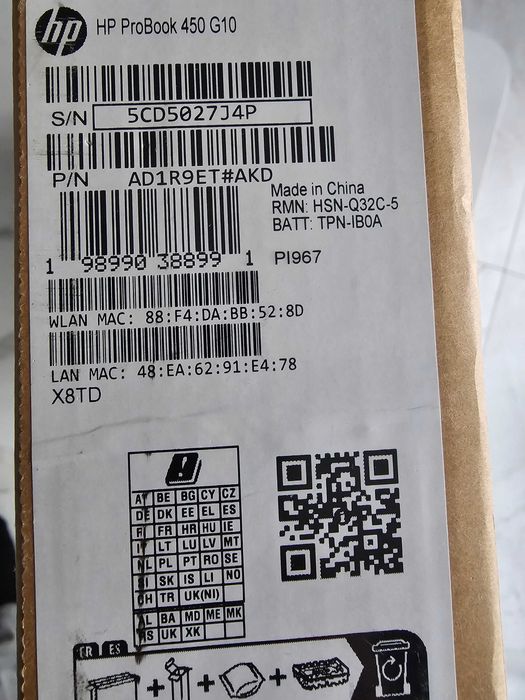 Laptop HP ProBook 450 G10 15,6"/i5/16GB/512GB/Win11