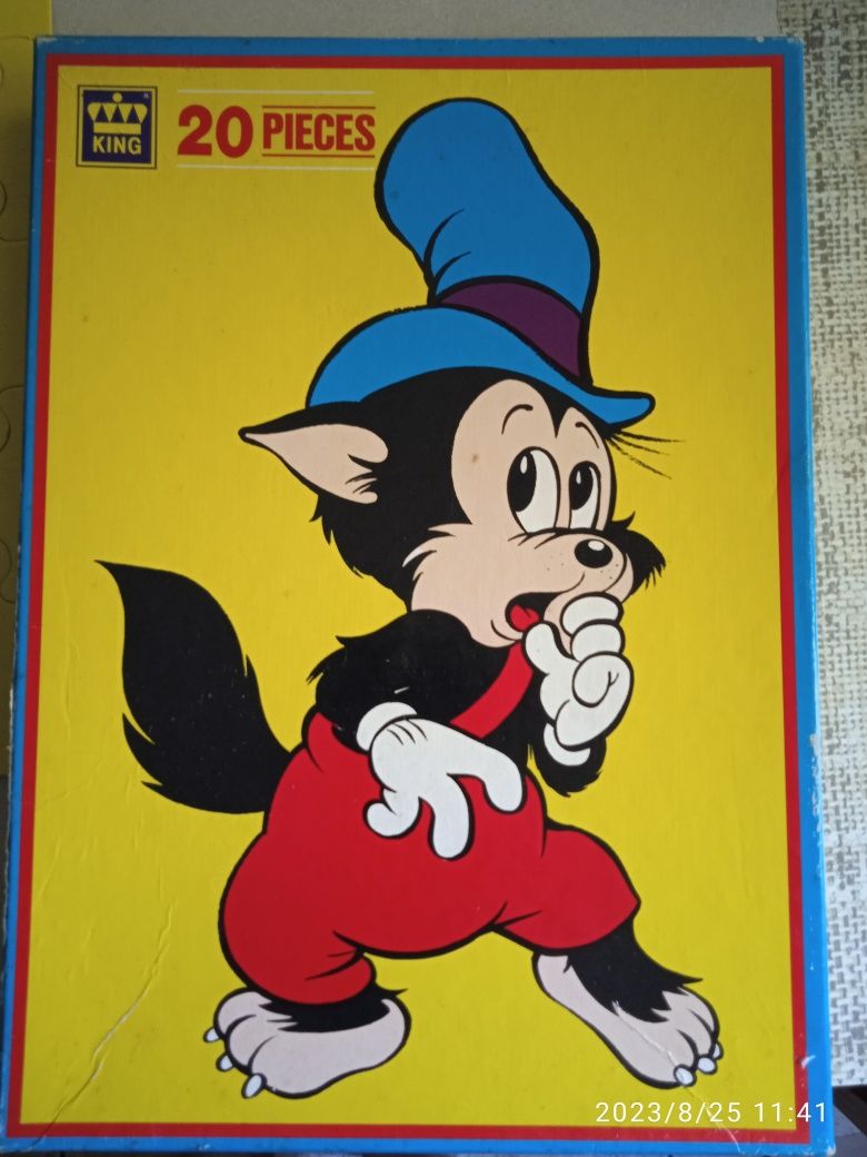 Vintage Puzzle Walt Disney King Zły Wilczek Puzzle 20 elementów Trefl