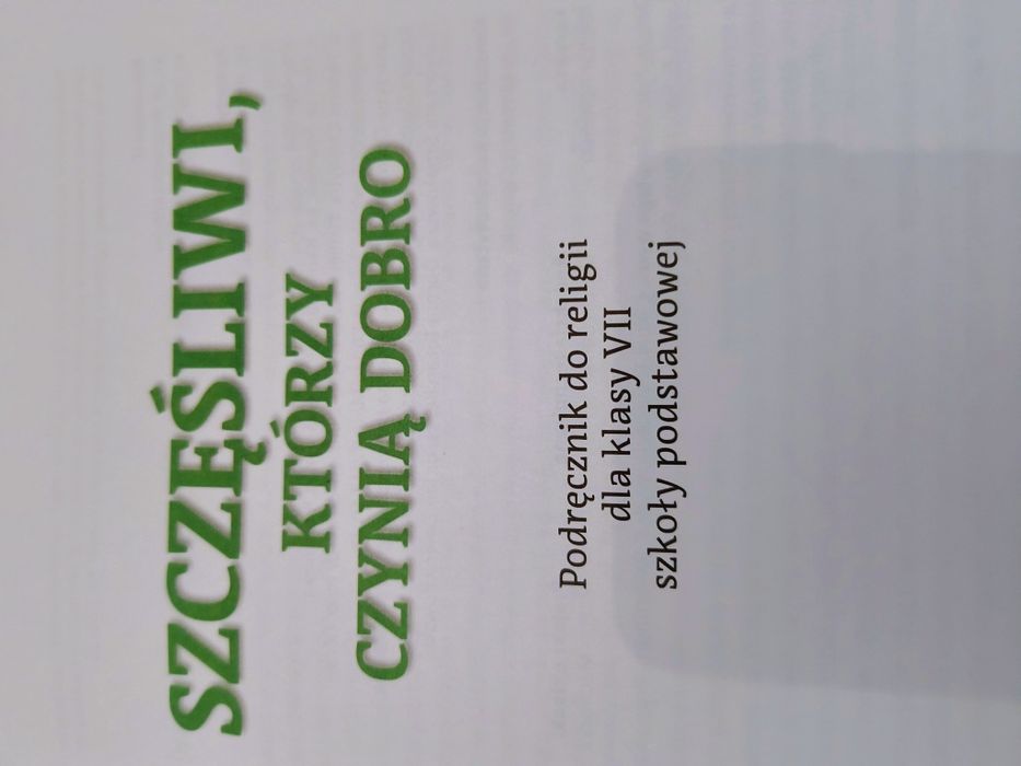 Podręcznik do Religii kl 7