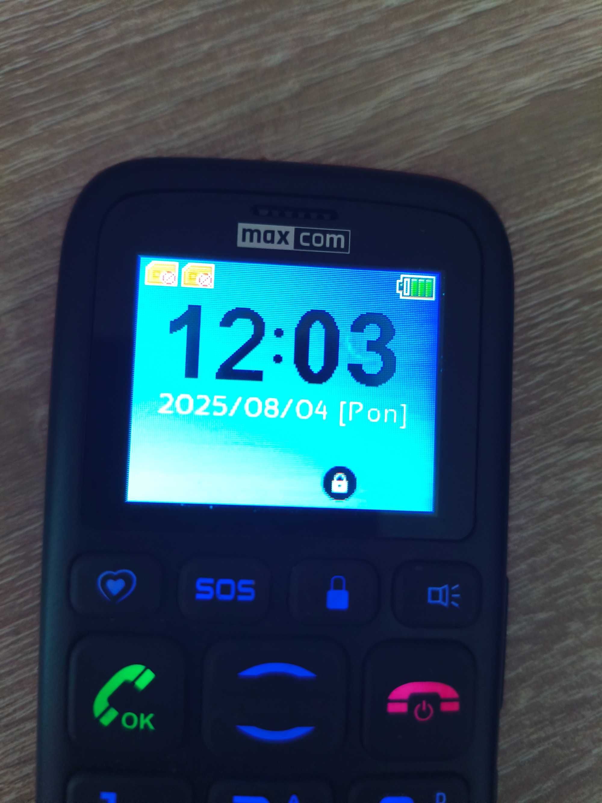 Telefon dla seniora Maxcom MM428BB