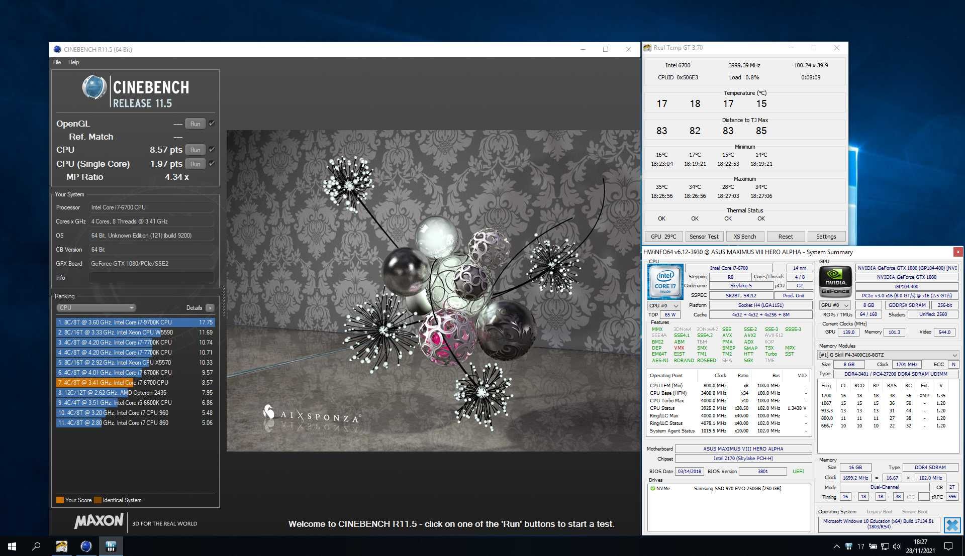 Intel i7-6700 (3.4 Ghz) - Processador (CPU) (5) DELIDDED