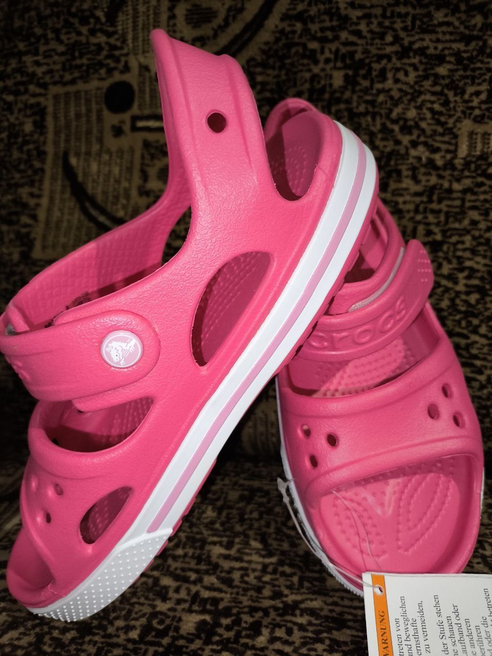 Сандалии Crocs Kids Crocband II Sandal Paradise 14854-66I-C9 Розовы