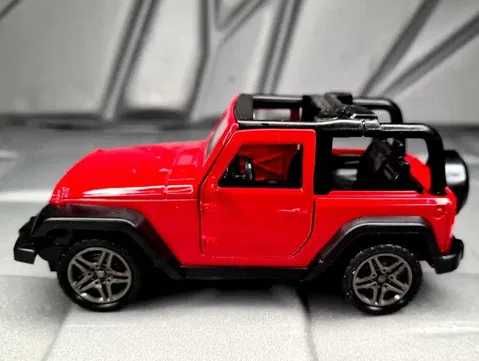 Metalowy Jeep - Czerwony Samochodzik Zabawka, Solidna i Wspaniała
