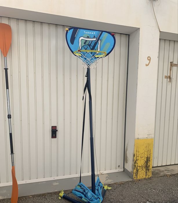 Tabela de basquete com pé decathlon portatil movel dobravel