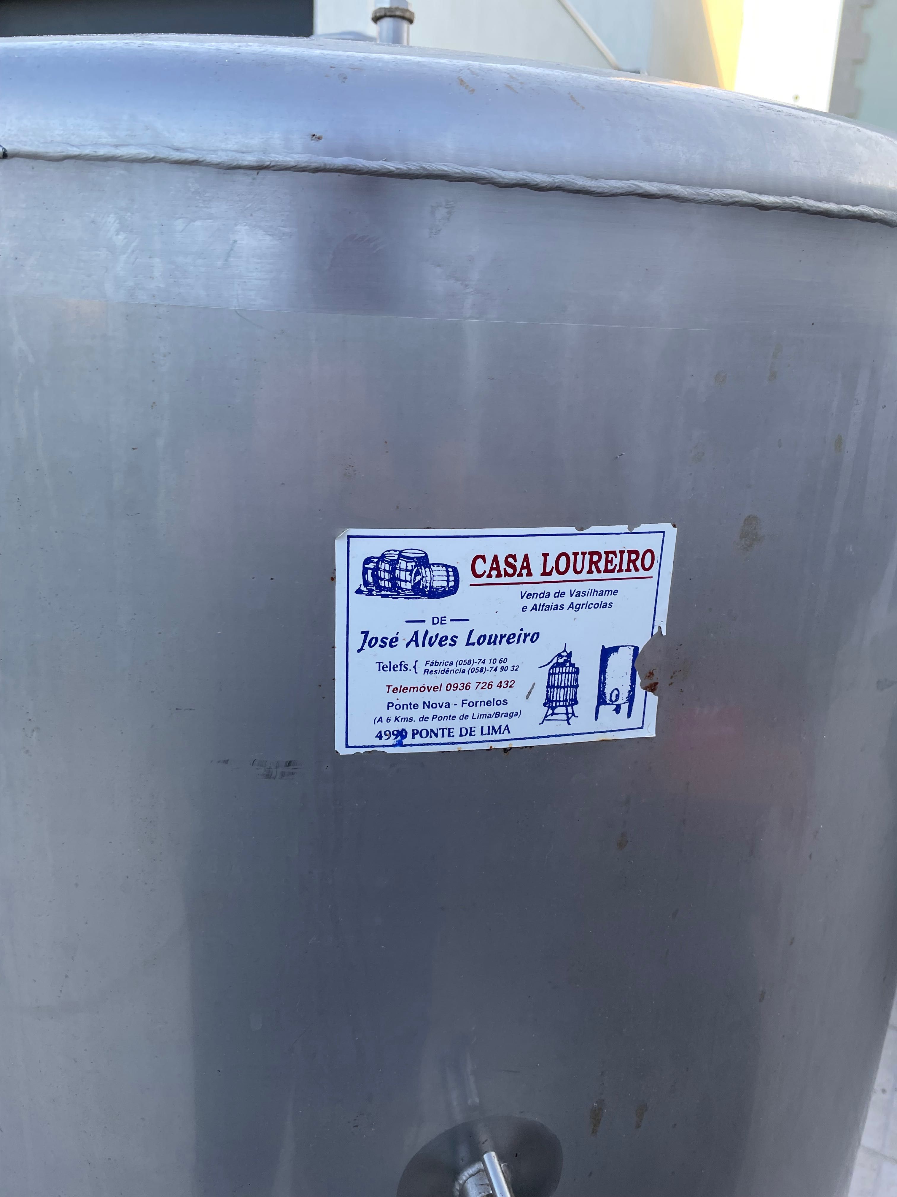 Cuba de inox de 550L
