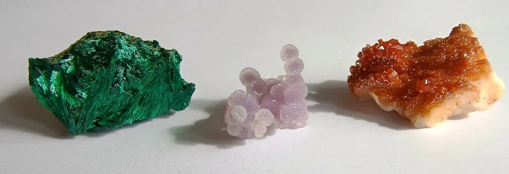 Sprzedam zestaw kolekcjonerski trzech minerałów