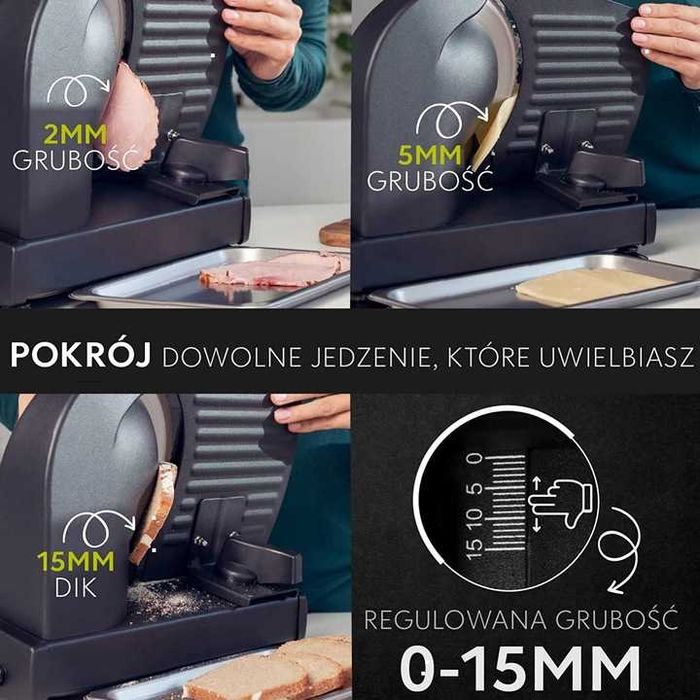 Krajalnica Stal Nierdzewna 150W Chleba Mięsa Twinz