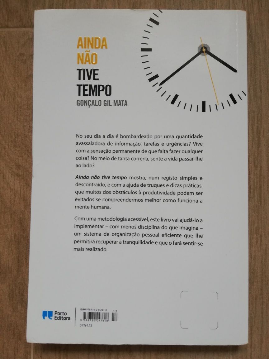 Livro Ainda não tive tempo