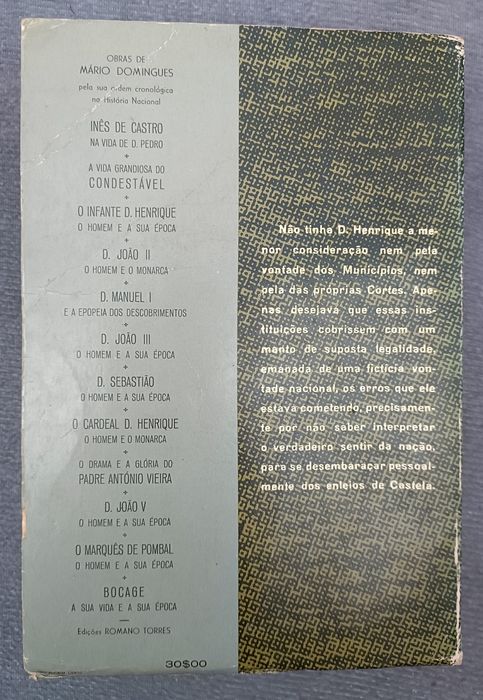 O Cardeal D. Henrique: O Homem e o Monarca de Mário Domingues