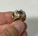 Золотое кольцо с бриллиантами 1,8ct.
