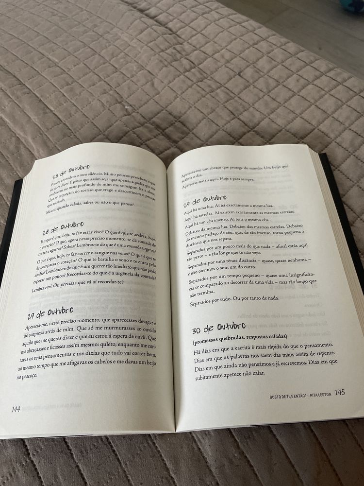 Livro gosto de ti e então