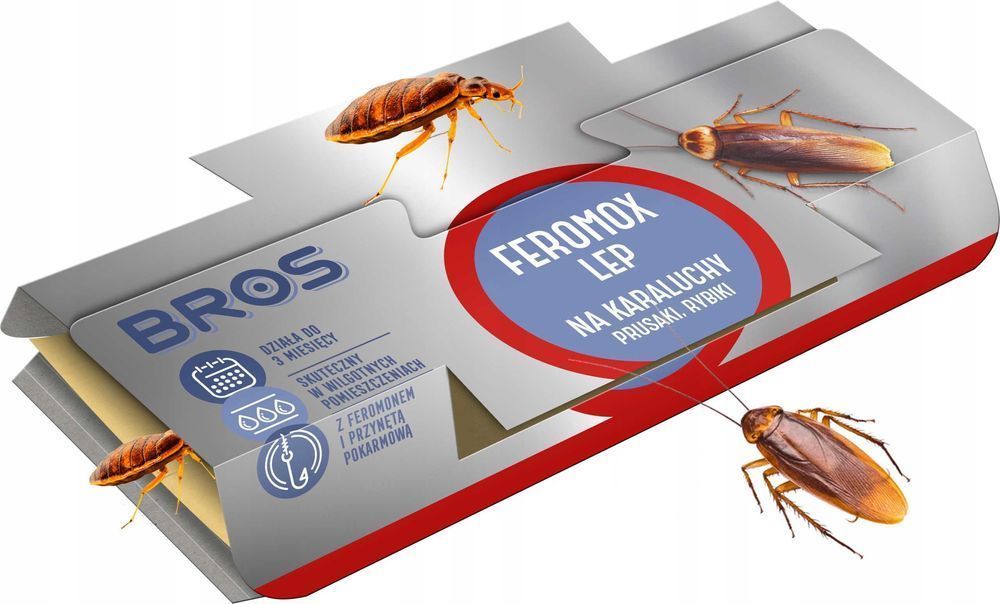 Bros - Feromox Standard - Lep Na Karaluchy, Prusaki, Rybiki - 10 Szt.