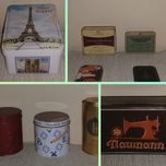 Latas antigas, alguma marcadas. Desde 8€.