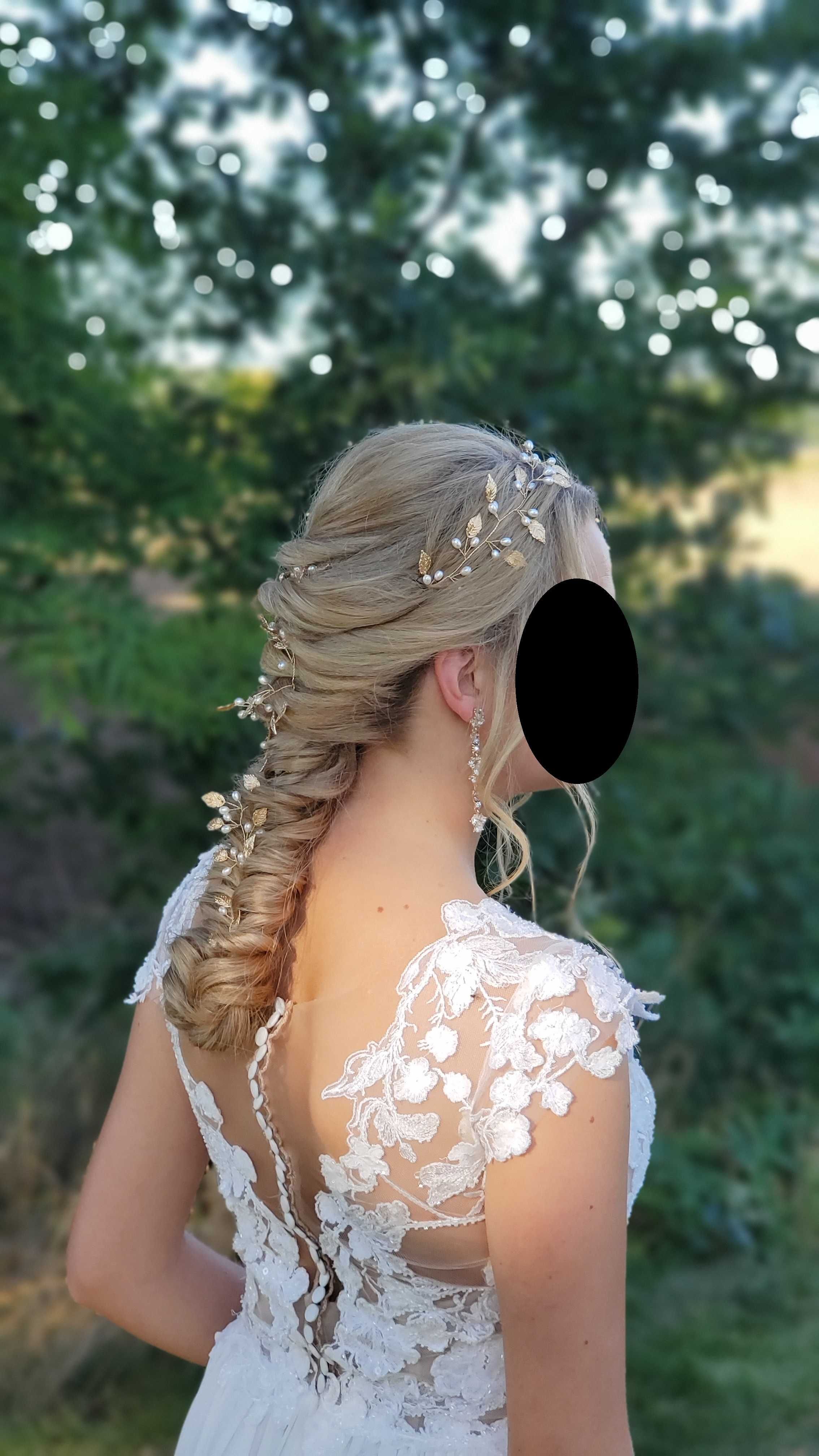 Suknia ślubna Euphoria By Ola La - litera A, boho, kolor IVORY