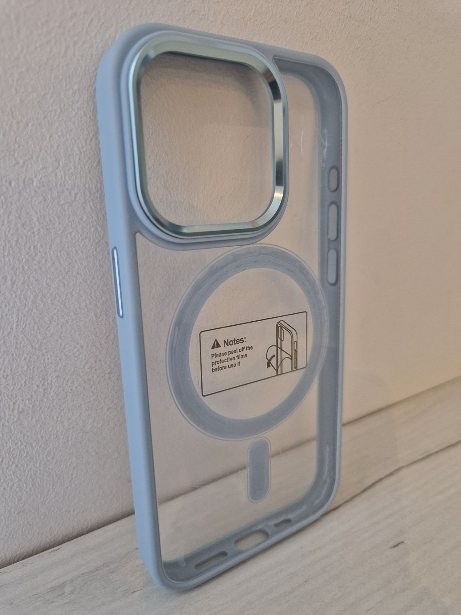 Tel Protect Magnetic Clear Case do Iphone 14 Pro Jasnoniebieski