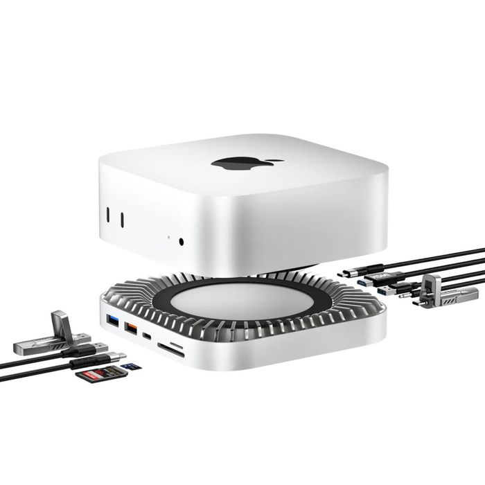 Алюмінева ДОК Станція і підставка 10 Гбіт/с для нового Mac Mini M4/M4