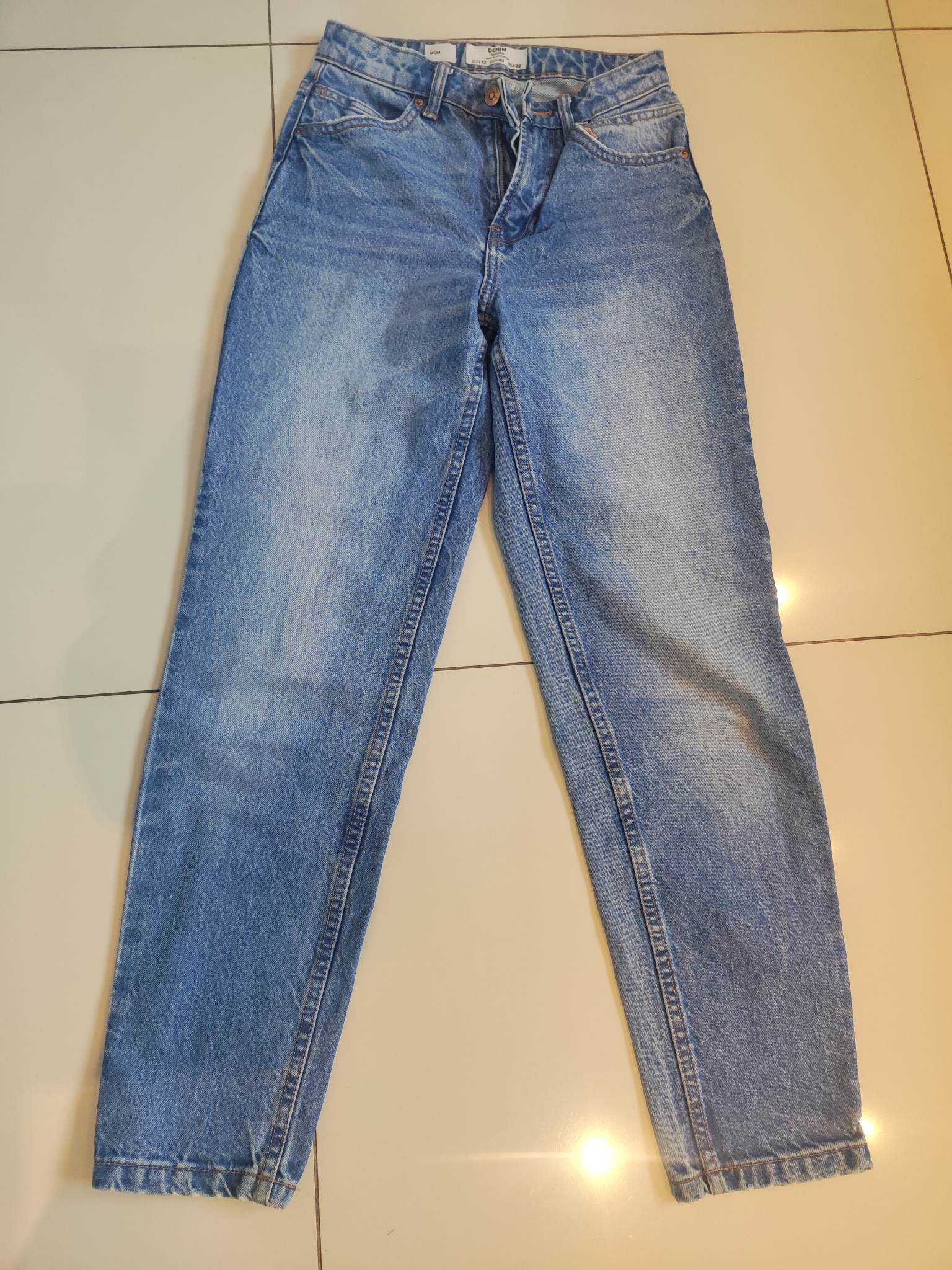 Jeansy Bershka Denim rozmiar 32 dla dziewczynki, Polecam!