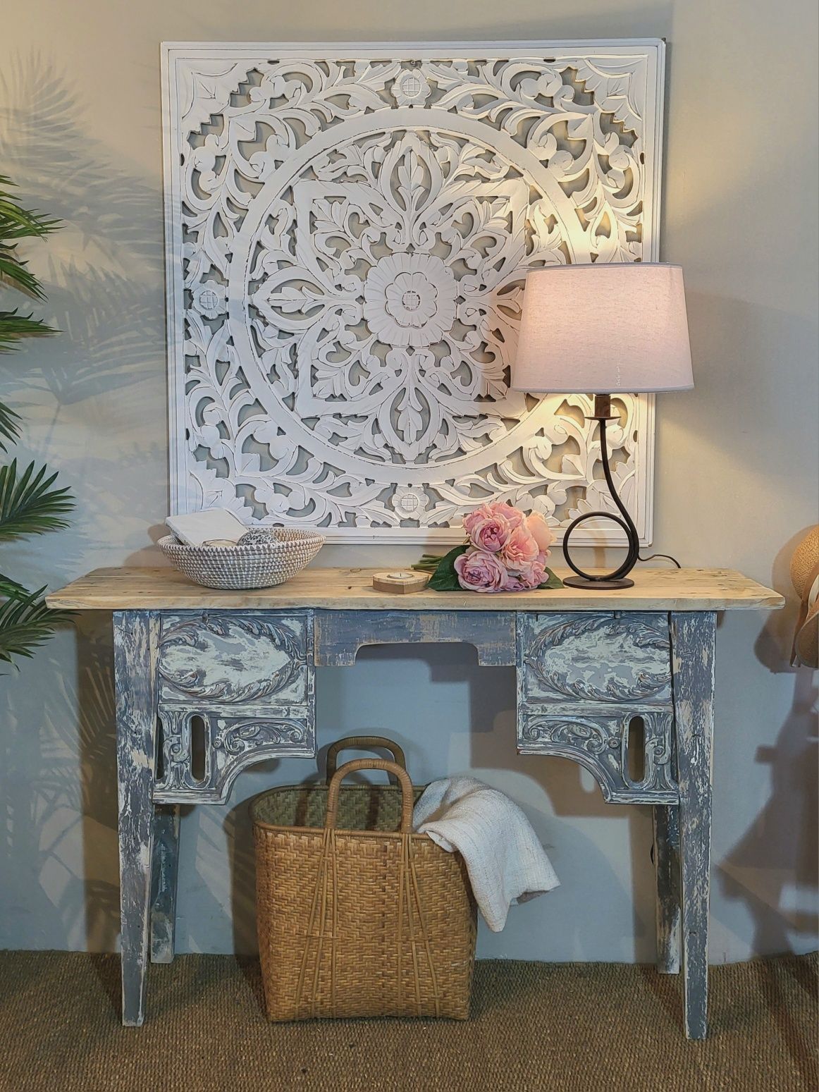 aparador, mesa, consola, cabeceira, oriental, decoracao, rustico