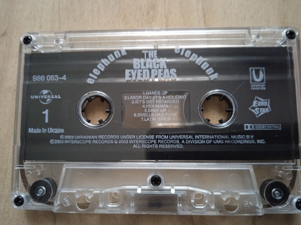 Аудиокассета The Black Eyed Peas Elephunk