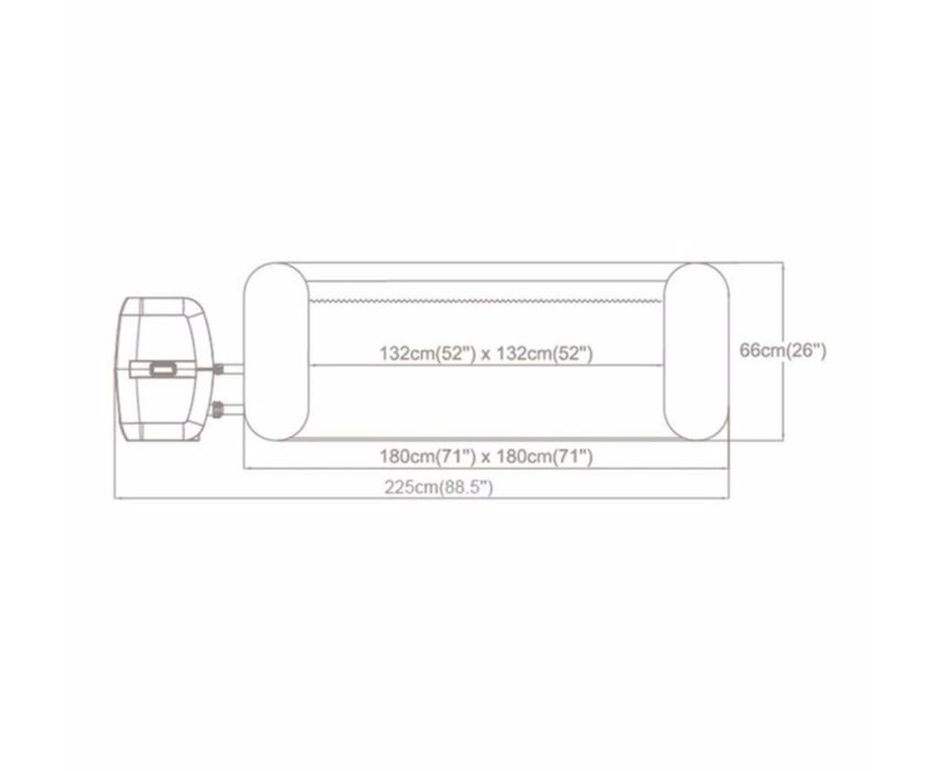 Басейн-джакузі Ibiza Lay-Z-Spa Bestway 60015 (180×66см)