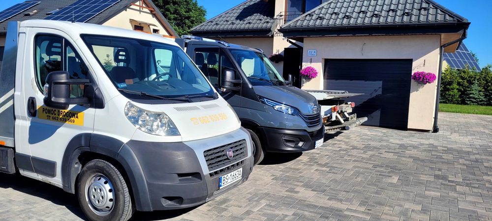 Pomoc drogowa Holowanie Transport Laweta 24 h Autoholowanie Suwałki