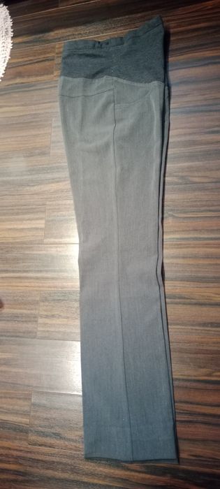 Spodnie ciążowe eleganckie na kant. Rozm.s