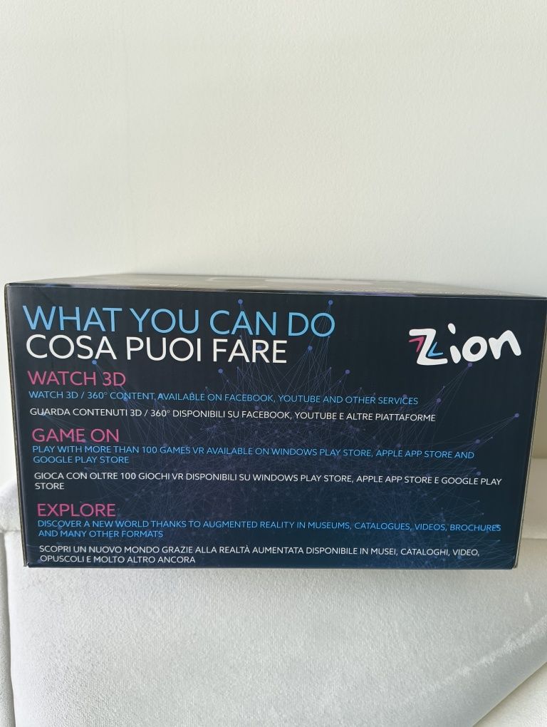 Óculos realidade virtual Zion