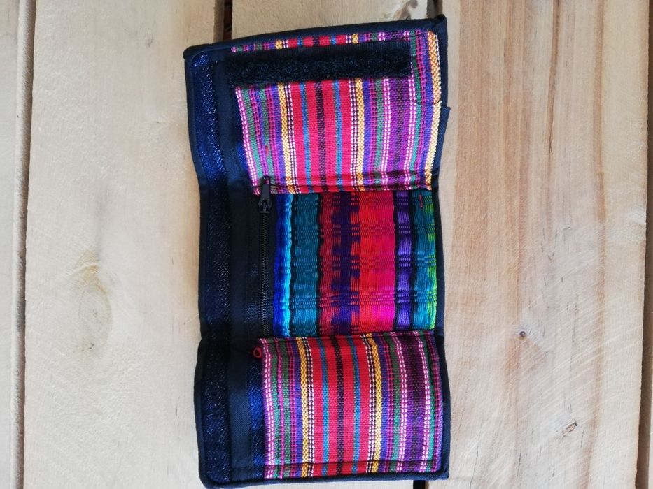 Porta moedas colorido de pano