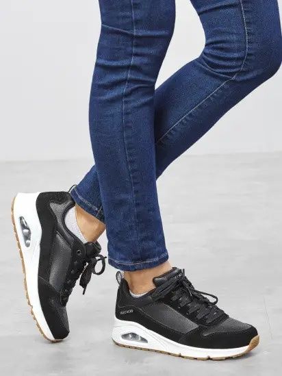 Жіночі кросівки Skechers Street Uno - Solid Air ( 155132 BLK )