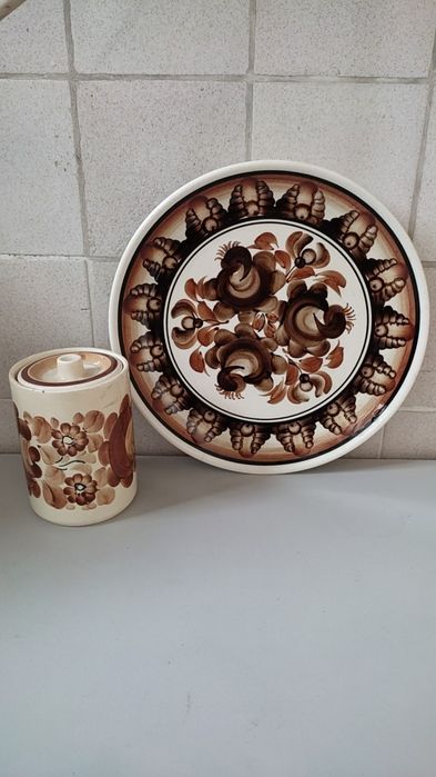 Talerz fajans Wloclawek 30 wieszany , pojemnik na przyprawy