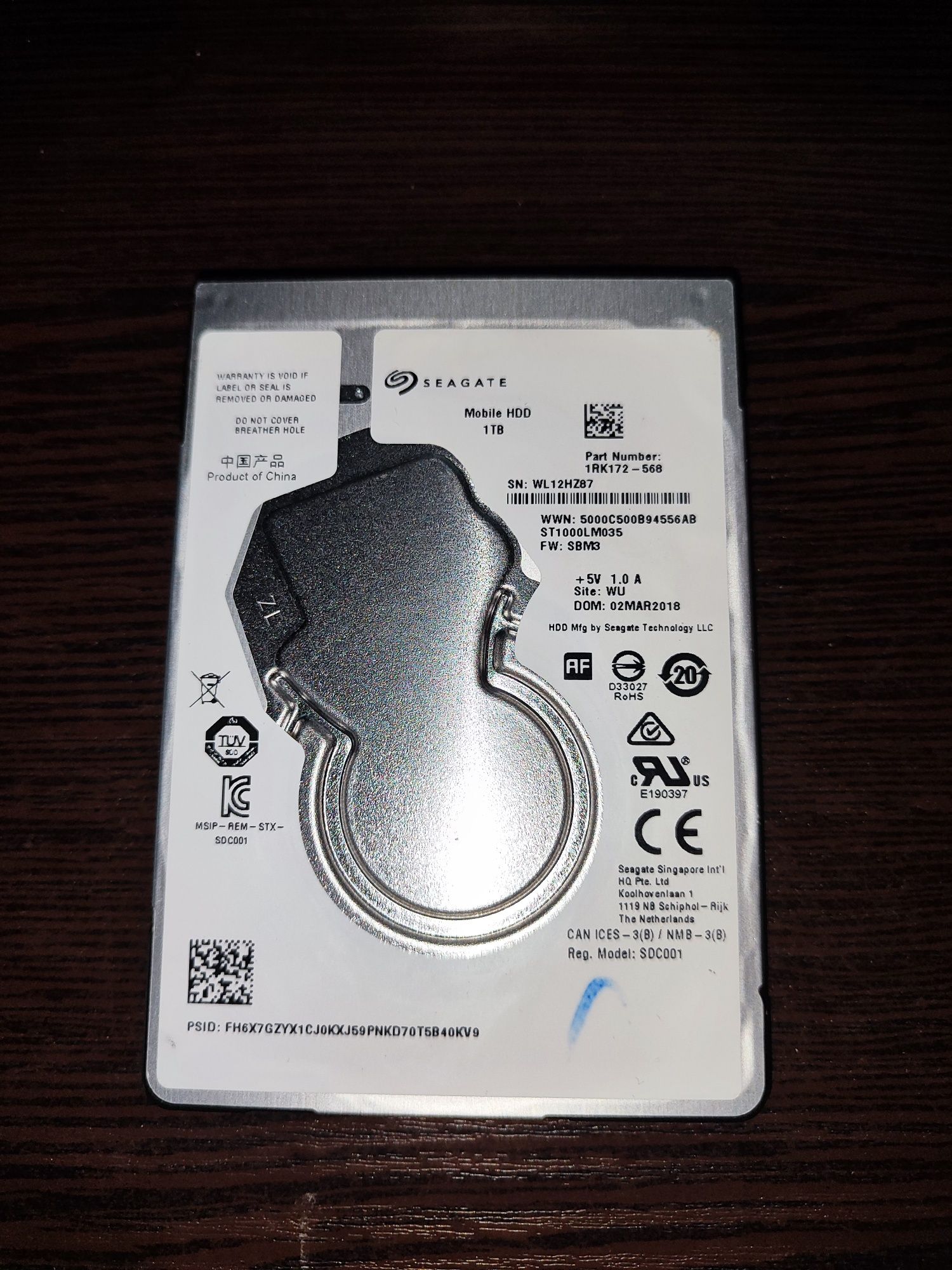 Жесткий диск Seagate Mobile HDD 1TB