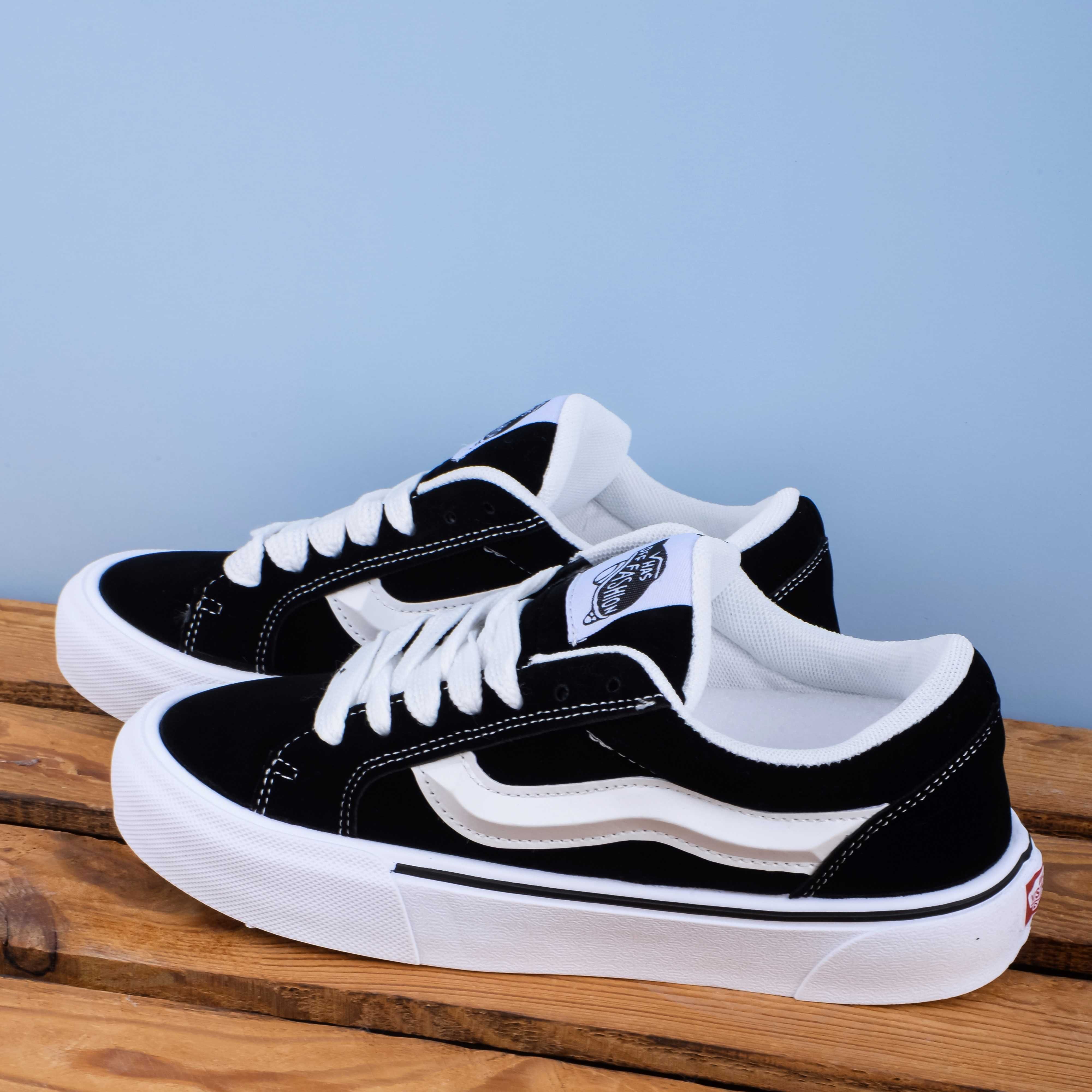 (1856) Кеди у стилі Vans Knu Skool Imran Potato чорні (37-45)