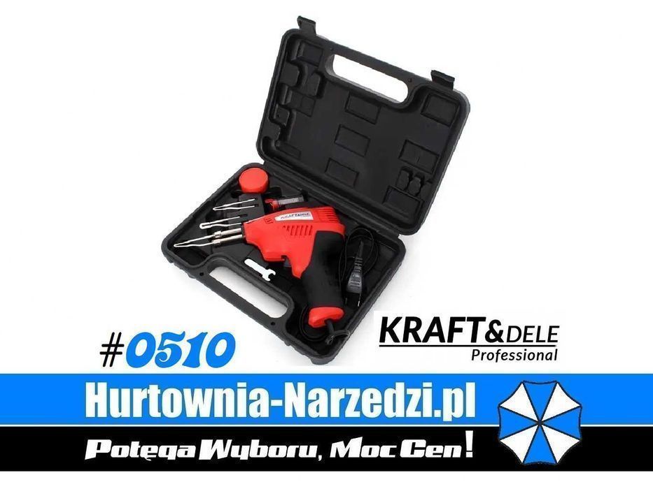 Lutownica Pistoletowa w walizce Moc: 200W / 230V lutownica 200w