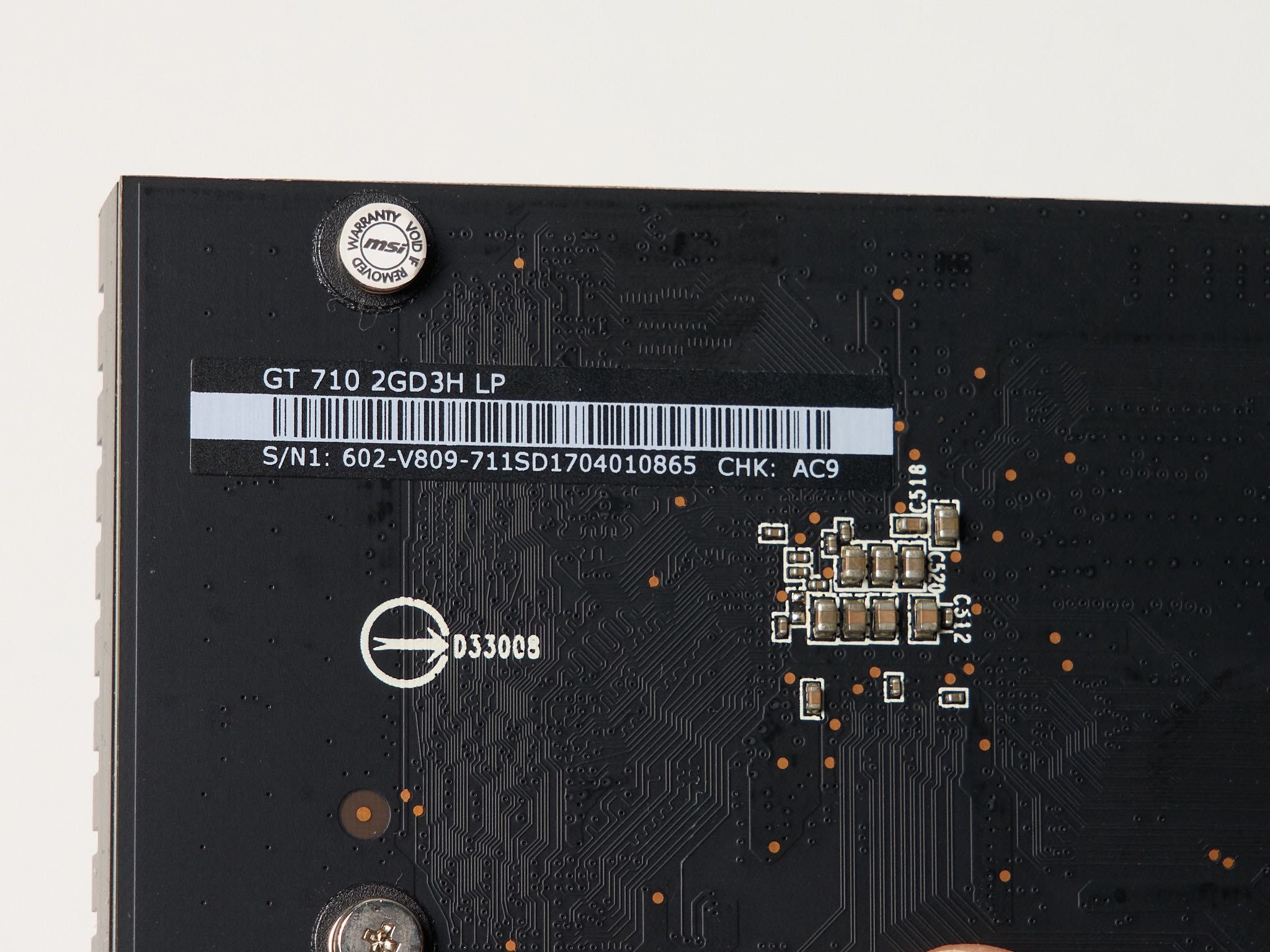 Placa gráfica MSI Geforce GT 710 2GD3H LP