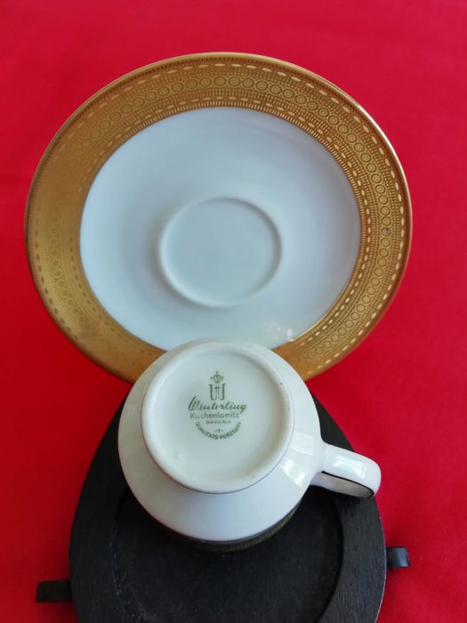 Chávena de café em porcelana fina Winterling Kirchenlamitz Bavaria