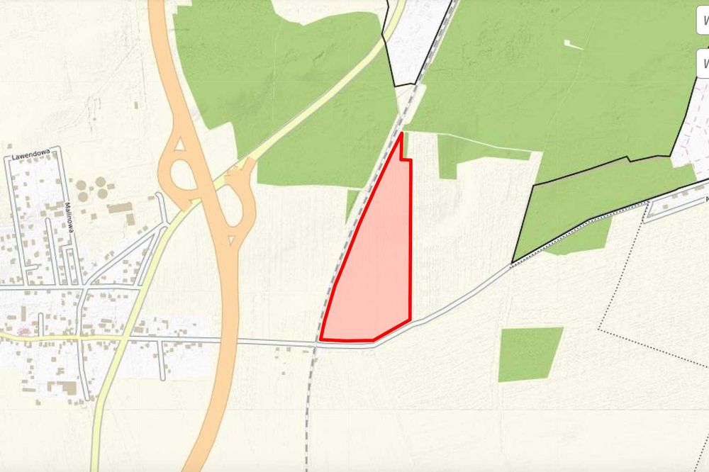 sprzedam grunt rolny ,14,78 ha  w Chróstniku gmina Lubin