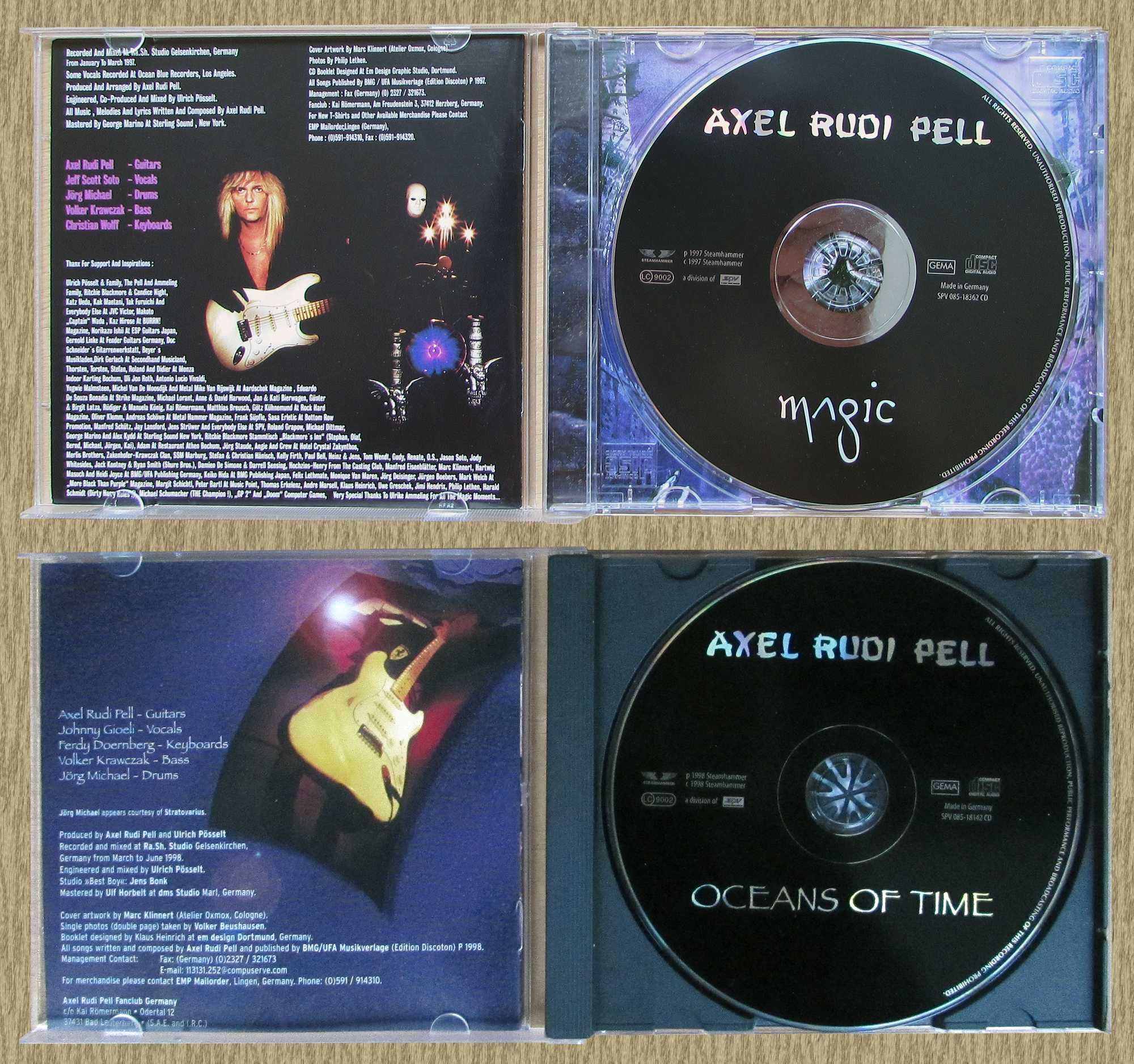 CD Axel Rudi Pell - 1992, 1996, 1997, 1998, 2000, 2004, 2014, 2016