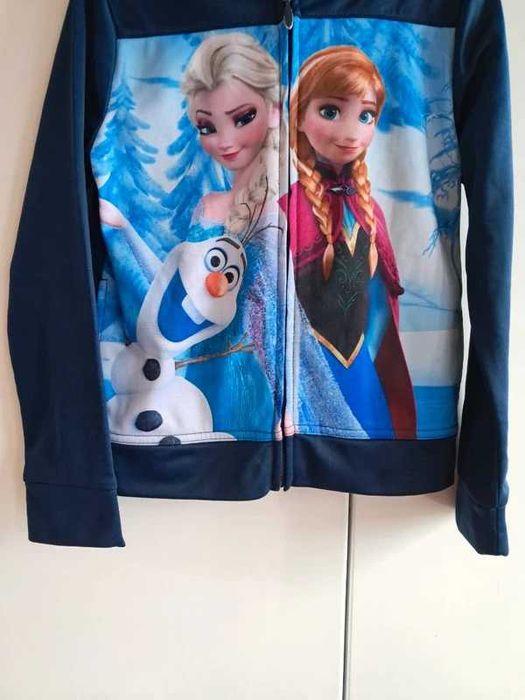 Nowość 2025:) zasuwana bluza Frozen Kraina Lodu Disney 128