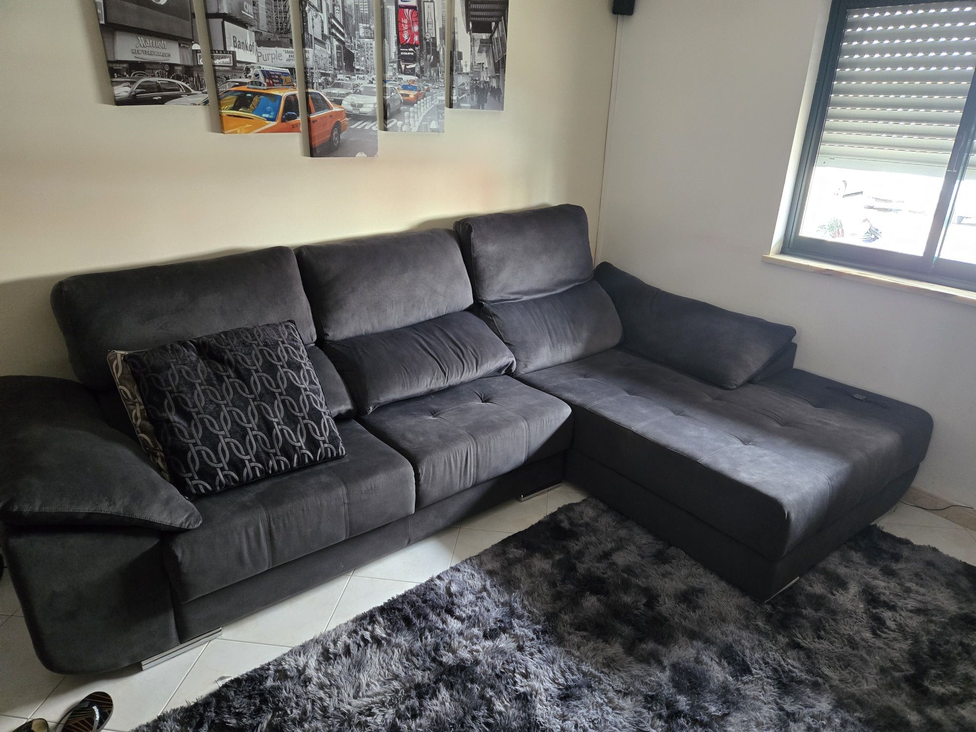 Sofa como novo cinza