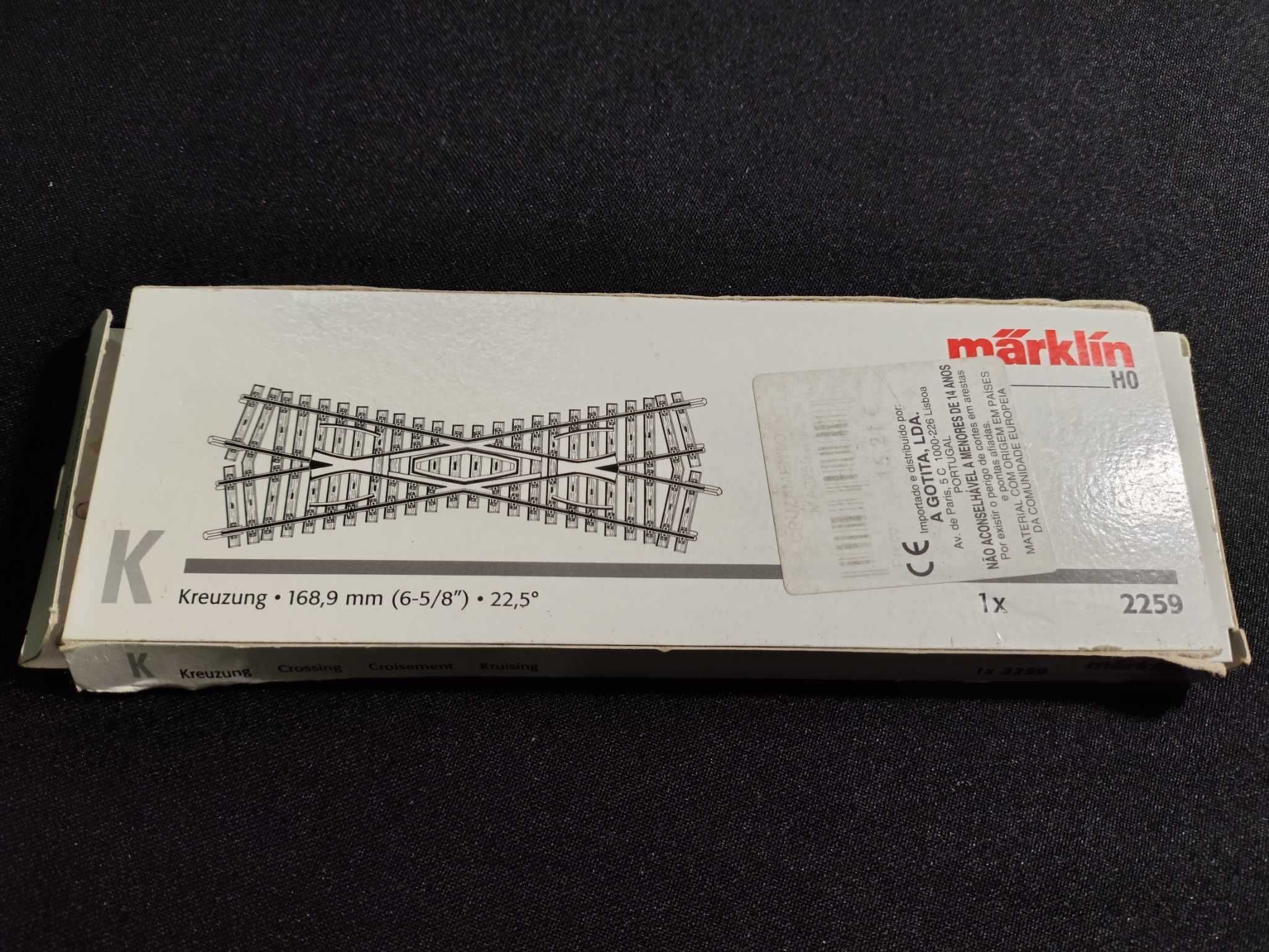 Marklin cruzamentos 2257 e 2259